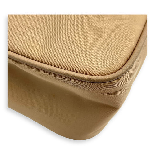 Re-Edition 2005 Shoulder Bag Beige in Re-Nylon, Silver hardware