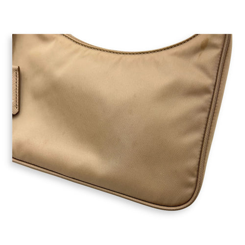 Re-Edition 2005 Shoulder Bag Beige in Re-Nylon, Silver hardware