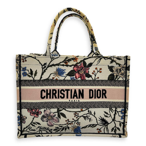 Book Tote Tote Bag Medium White in Jacquard