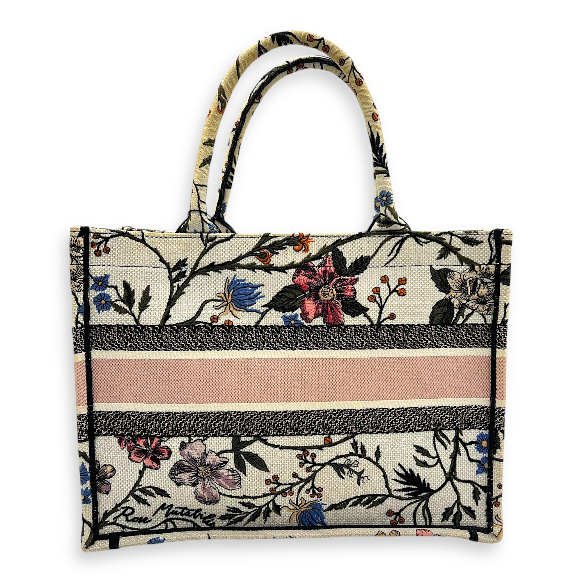 Book Tote Tote Bag Medium White in Jacquard