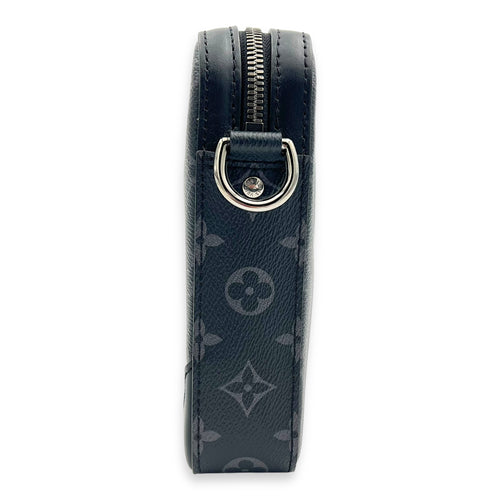 Trio Messenger Eclipse in Monogram Coated Canvas, Silver hardware