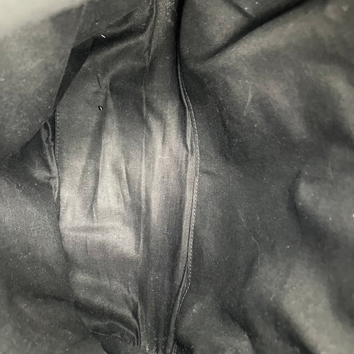 Logo Black Backpack in Distressed Leather, Silver hardware