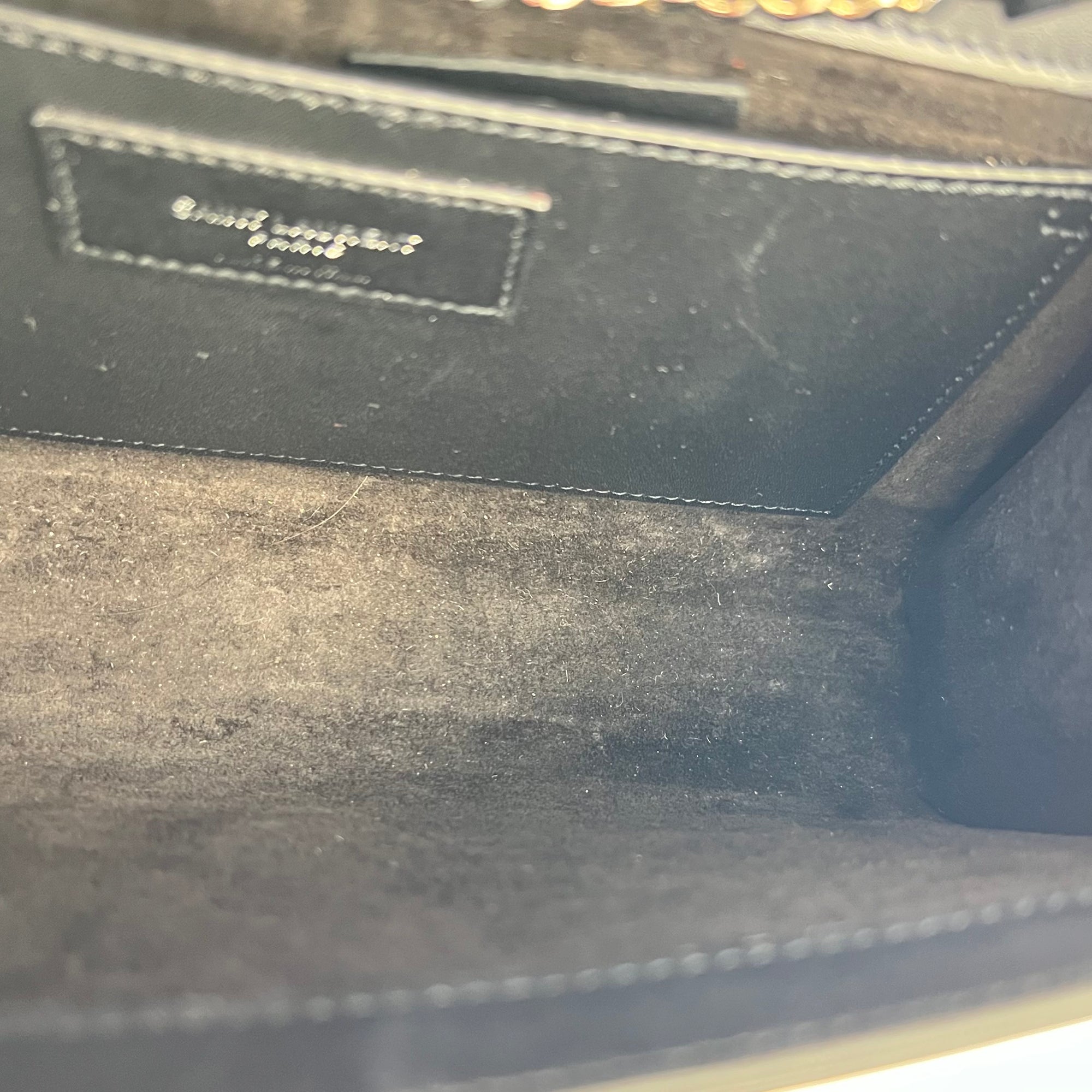 Kate Crossbody Bag Black in Calfskin, Silver hardware