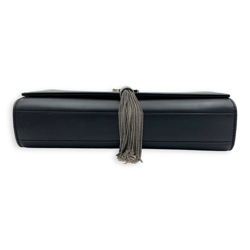 Kate Crossbody Bag Black in Calfskin, Silver hardware