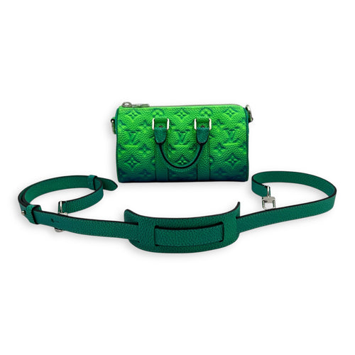 x Virgil Abloh Keepall XS Multi-colour Top Handle Bag in Taurillon Leather, Silver hardware