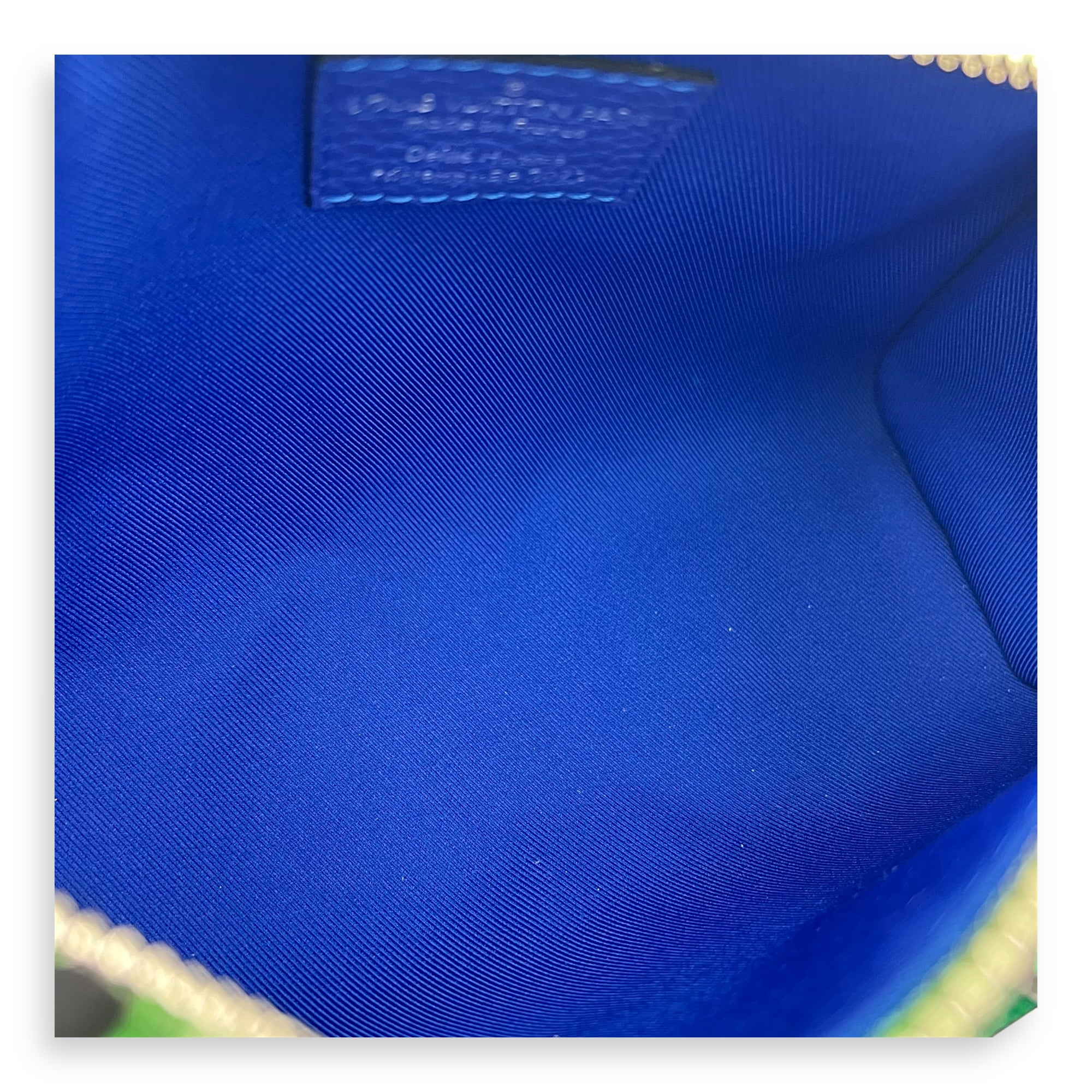 x Virgil Abloh Keepall XS Multi-colour Top Handle Bag in Taurillon Leather, Silver hardware