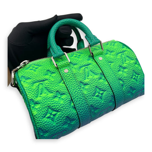 x Virgil Abloh Keepall XS Multi-colour Top Handle Bag in Taurillon Leather, Silver hardware