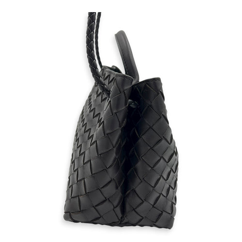 Andiamo Shoulder Bag East West Fondant in Nappa Intrecciato, Gold hardware