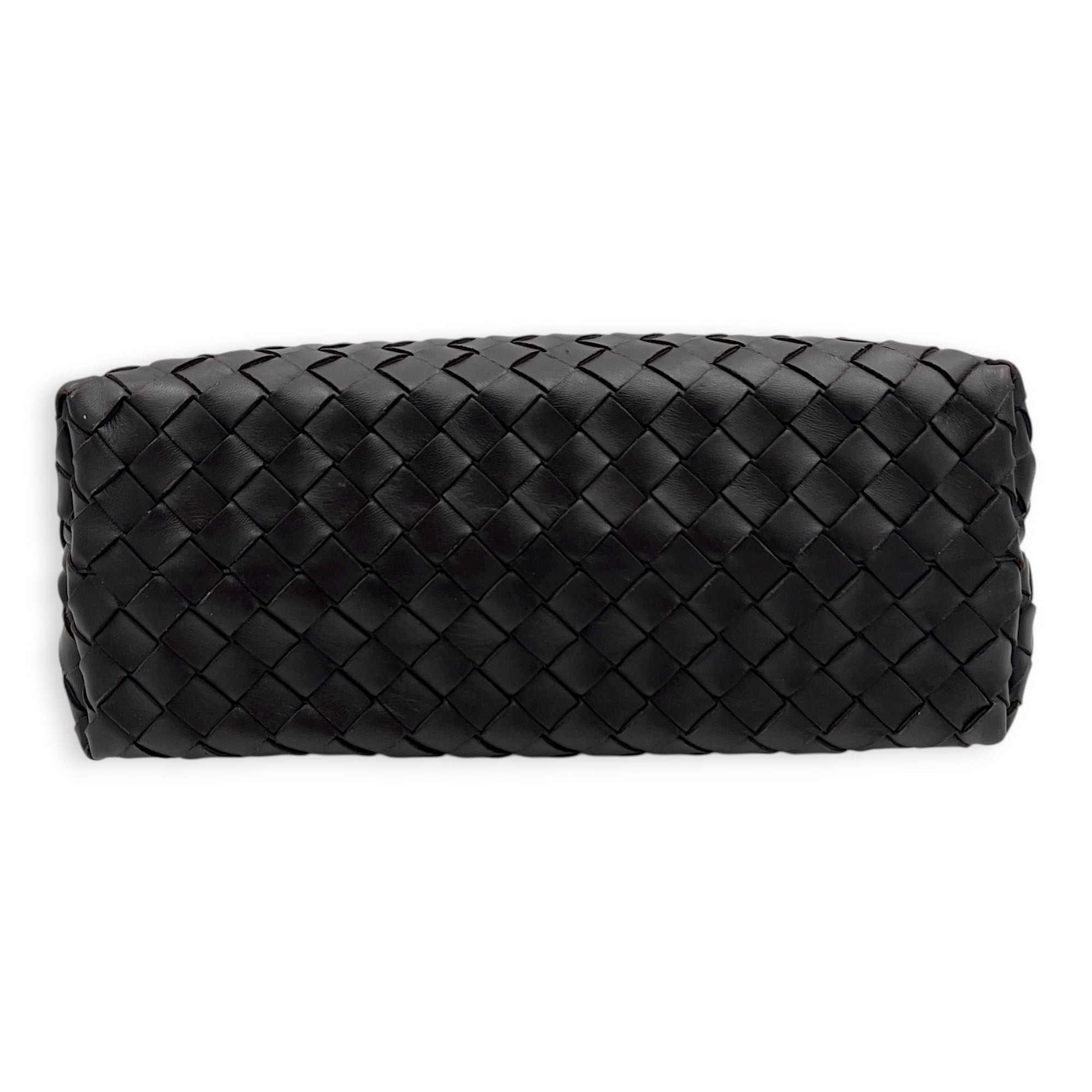 Andiamo Shoulder Bag East West Fondant in Nappa Intrecciato, Gold hardware