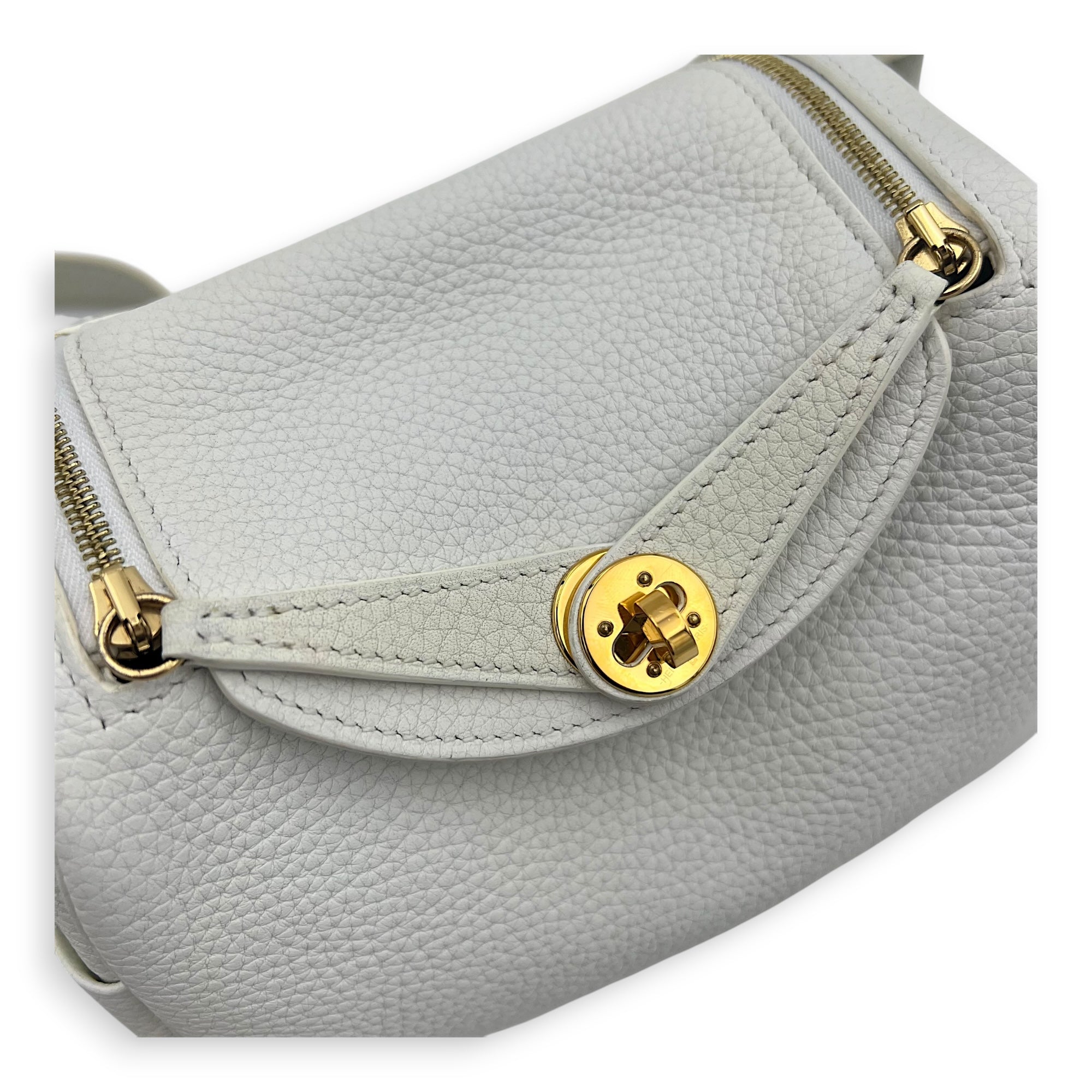 Lindy White in Clemence, Gold hardware