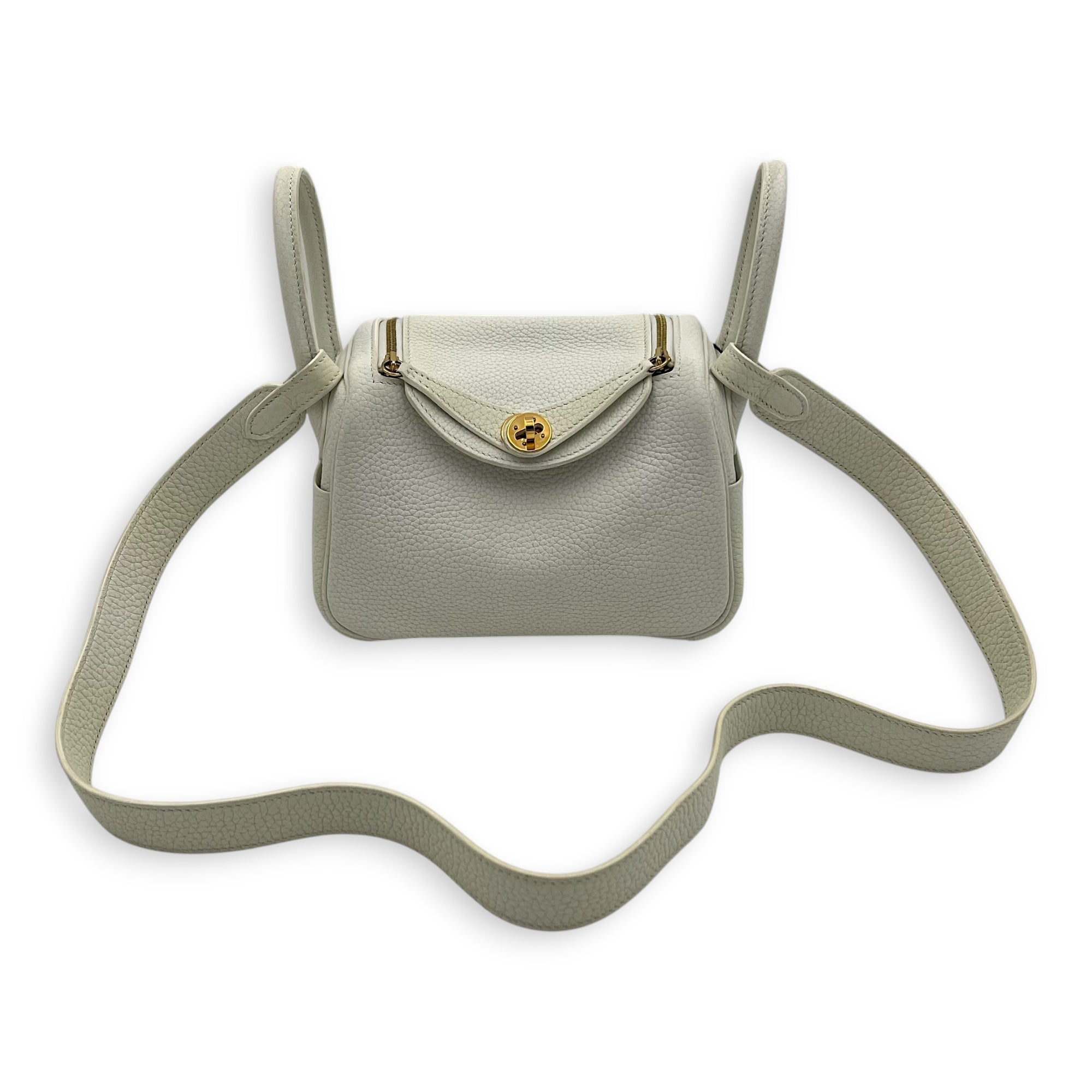 Lindy White in Clemence, Gold hardware