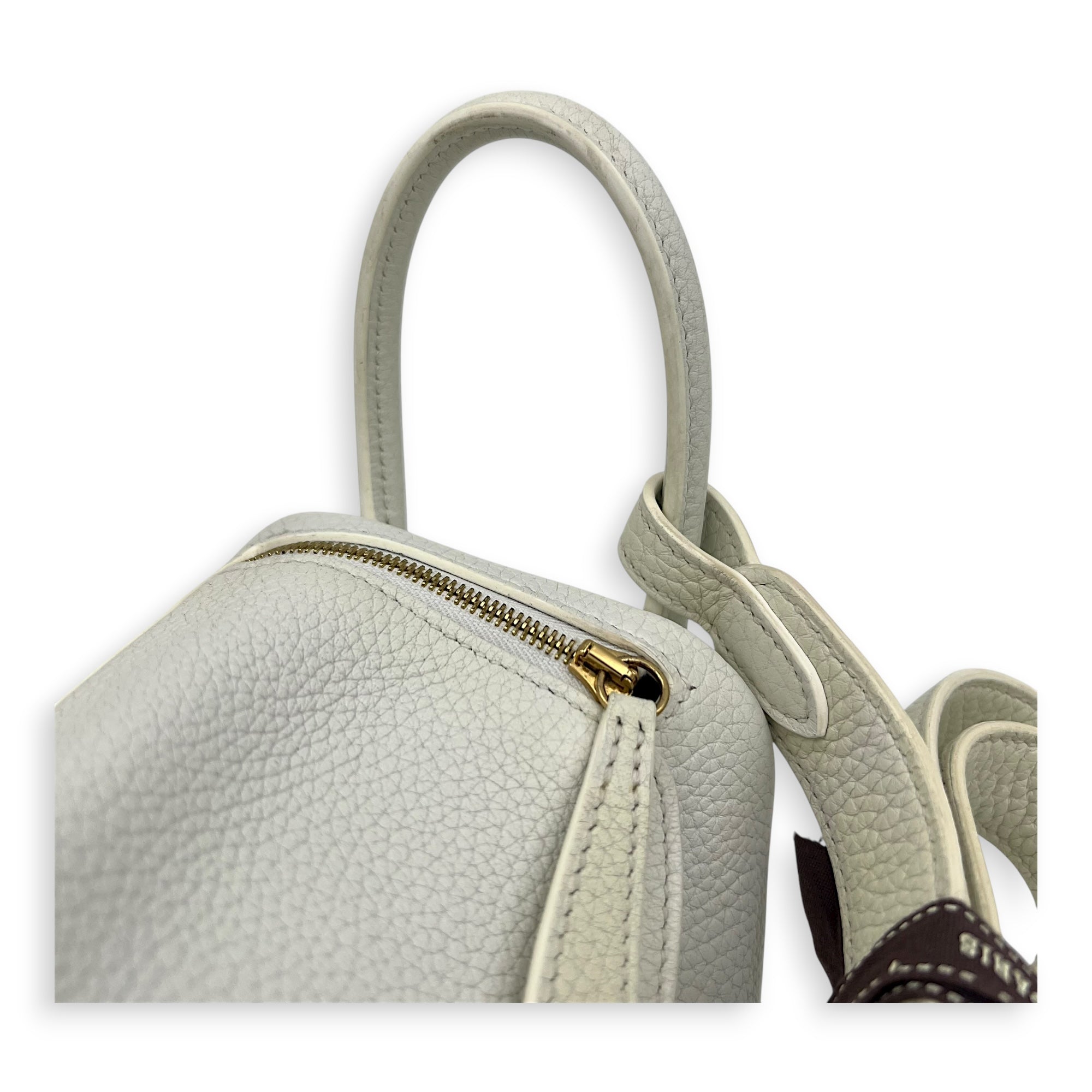 Lindy White in Clemence, Gold hardware