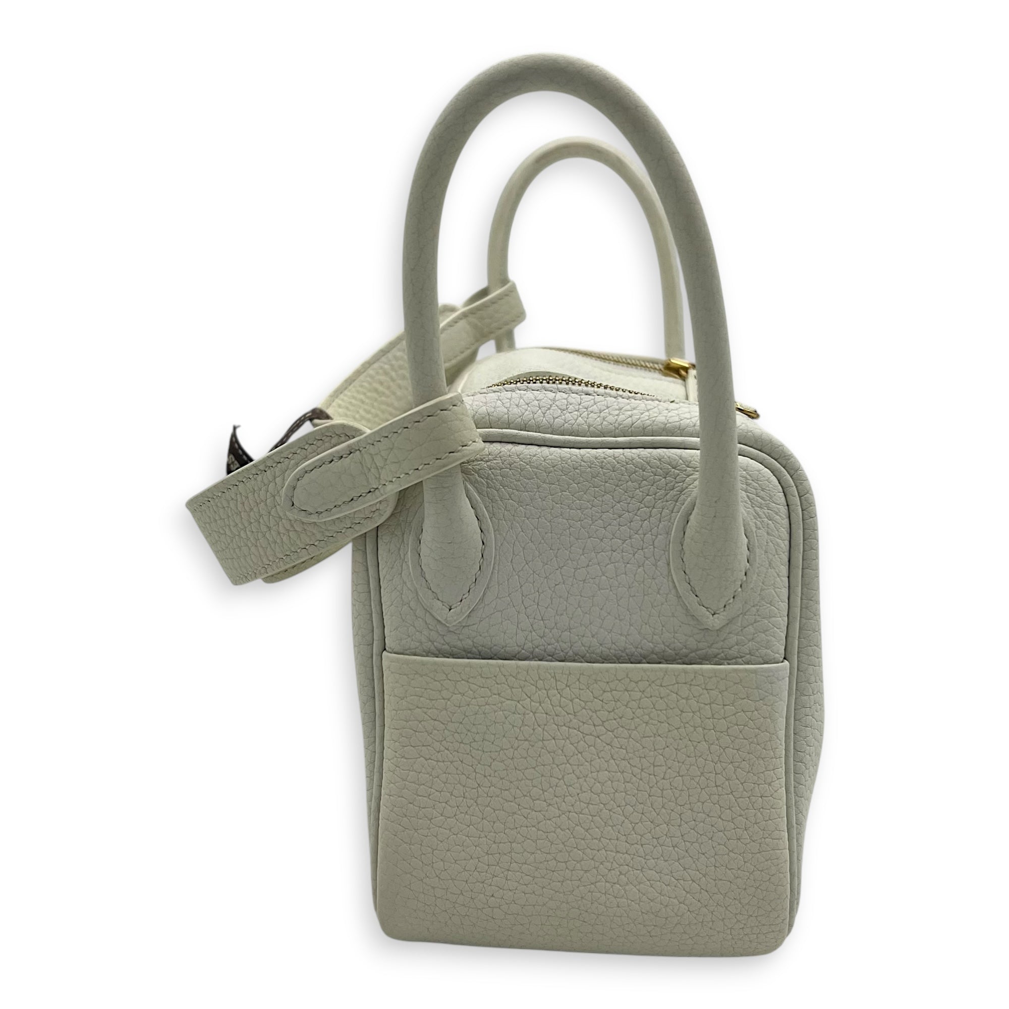 Lindy White in Clemence, Gold hardware