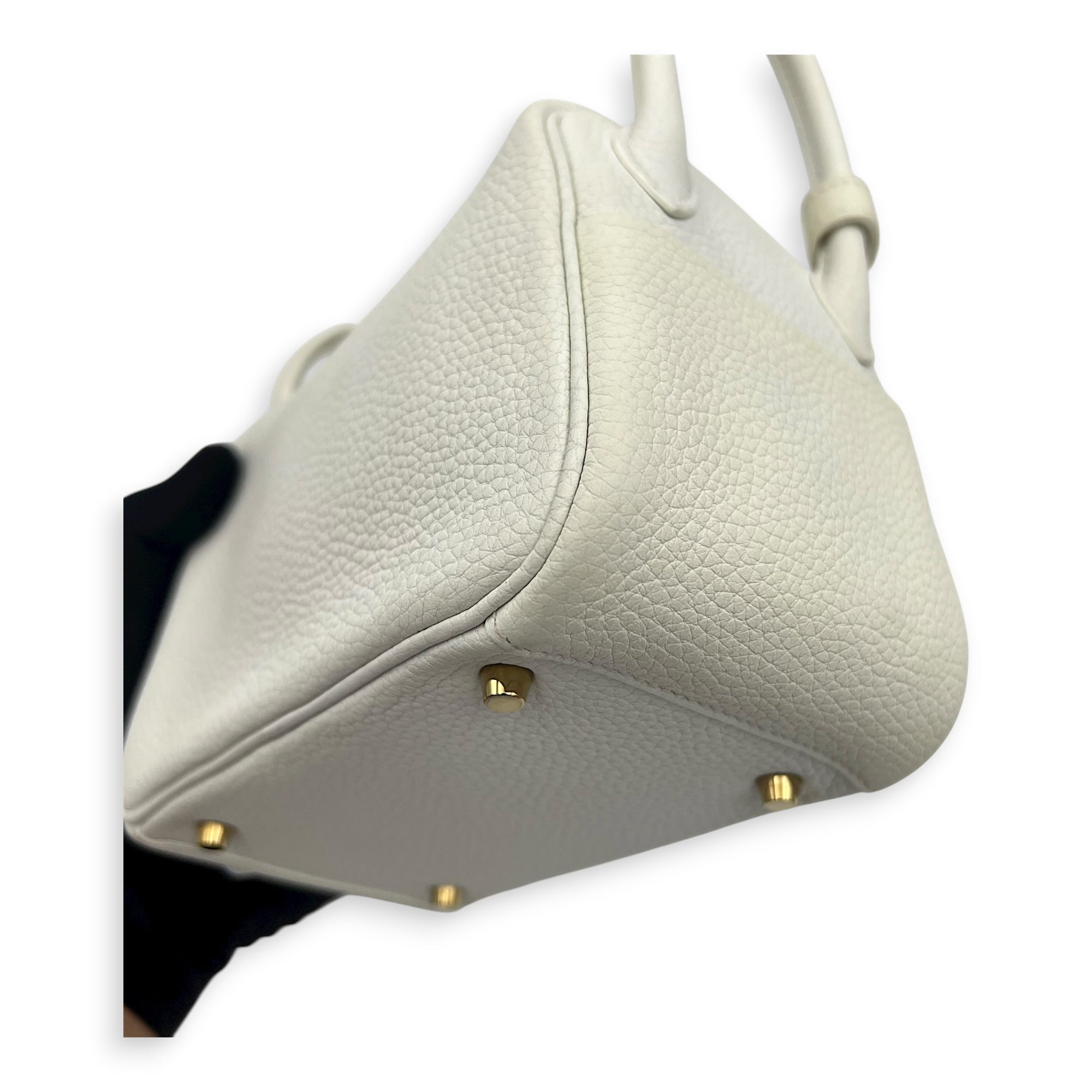 Lindy White in Clemence, Gold hardware