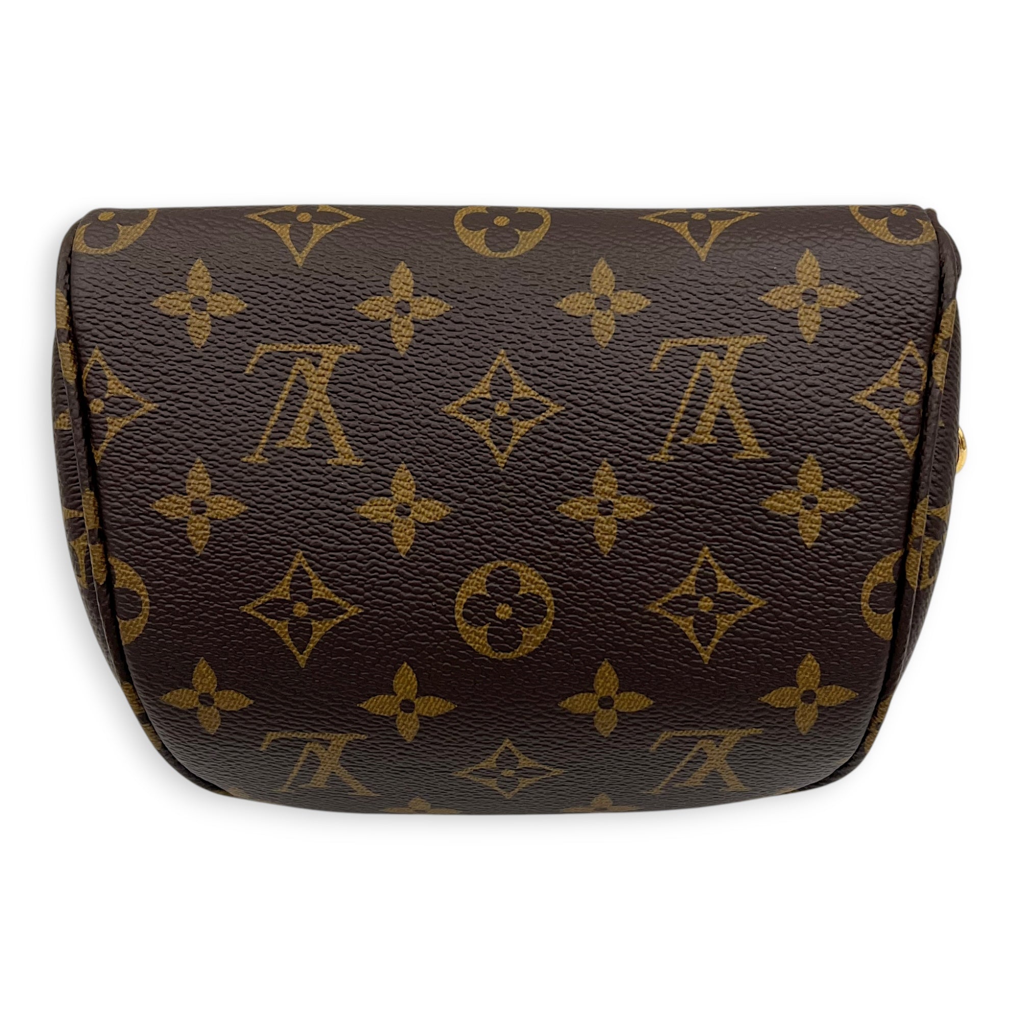 BumBag Belt Bag Mini Brown in Monogram Coated Canvas, Gold hardware