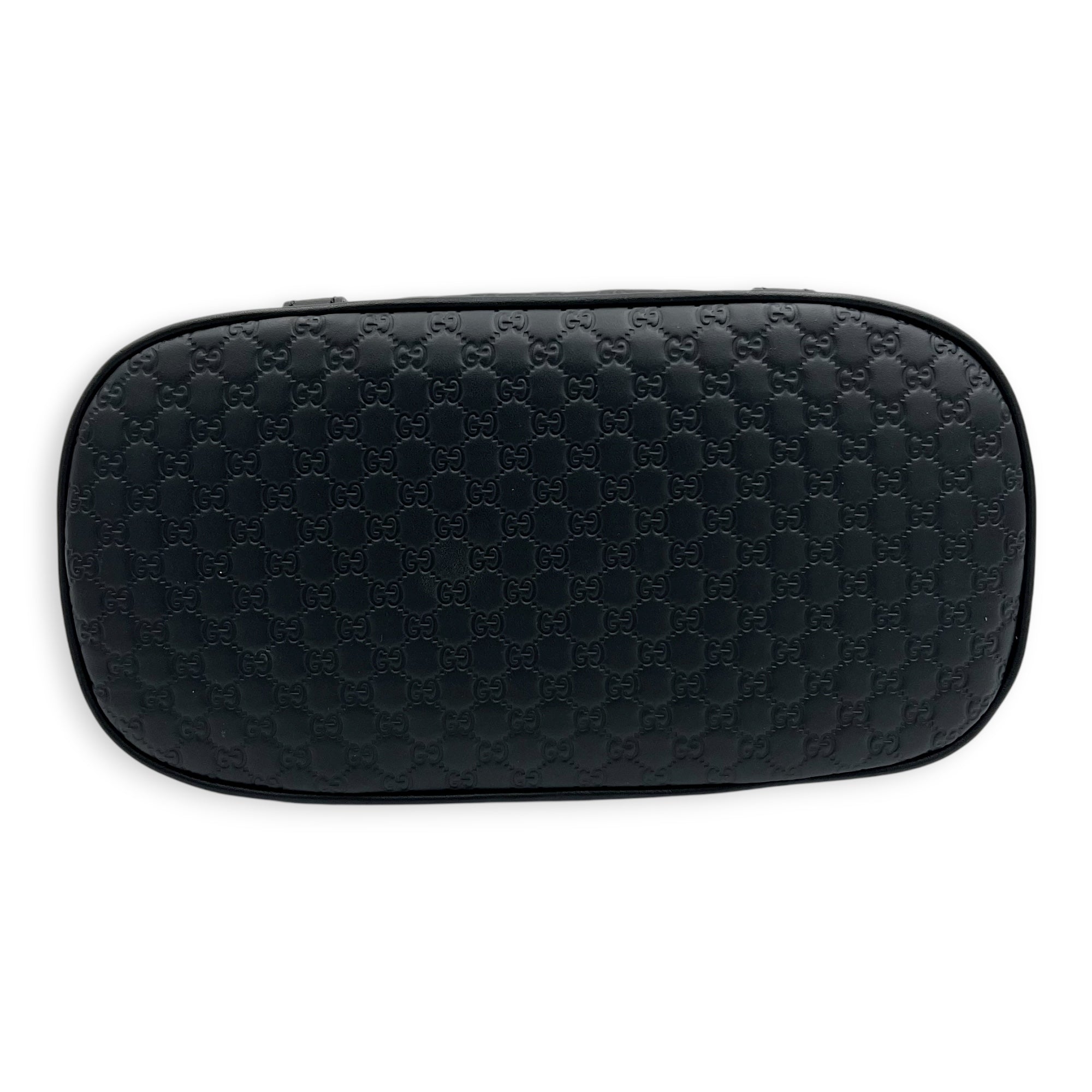 Dome Top Handle Bag Black in Guccissima Leather, Gold hardware