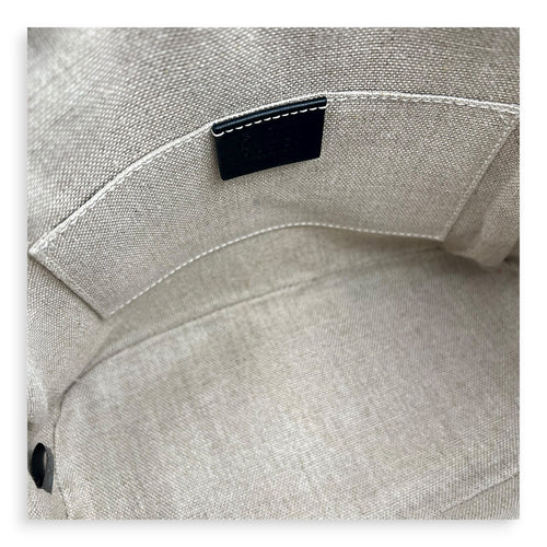 Dome Top Handle Bag Black in Guccissima Leather, Gold hardware