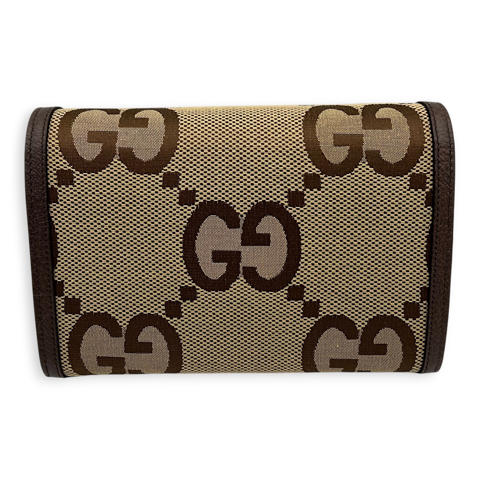Dionysus Wallet On Chain Brown in Canvas, Silver hardware