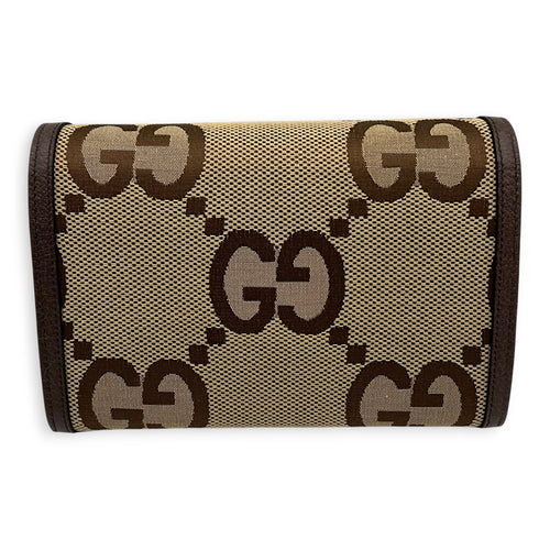 Dionysus Wallet On Chain Brown in Canvas, Silver hardware