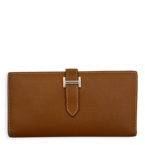 Bearn Gold Wallet in Epsom, Silver hardware