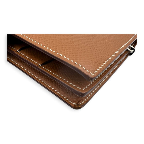 Bearn Gold Wallet in Epsom, Silver hardware