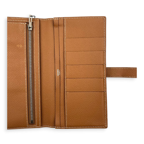 Bearn Gold Wallet in Epsom, Silver hardware