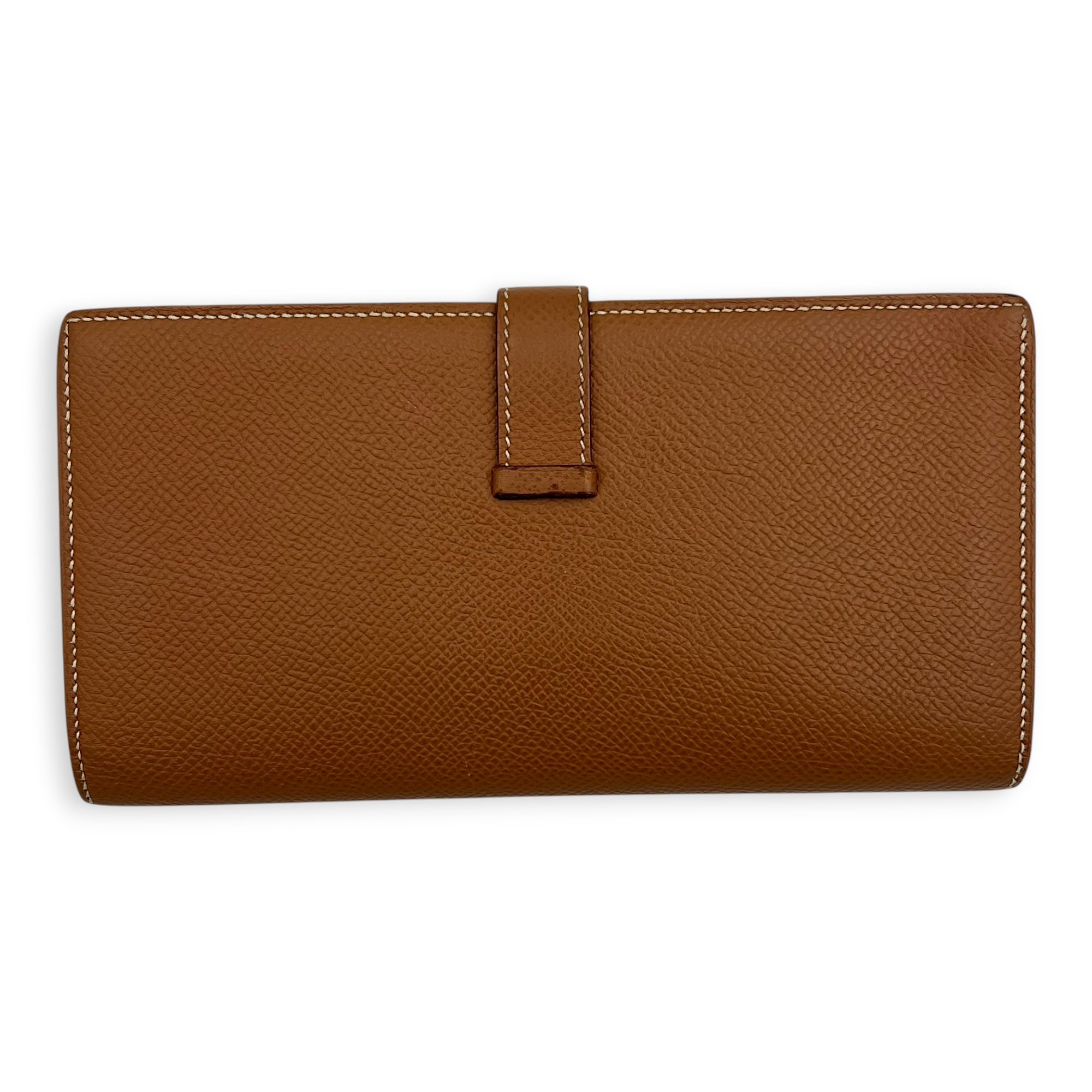 Bearn Gold Wallet in Epsom, Silver hardware