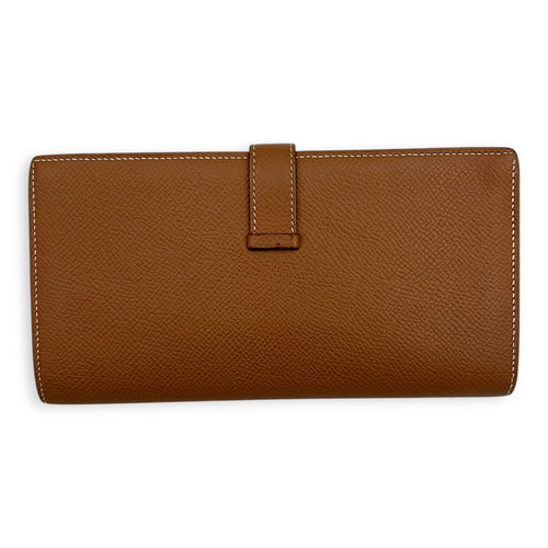 Bearn Gold Wallet in Epsom, Silver hardware