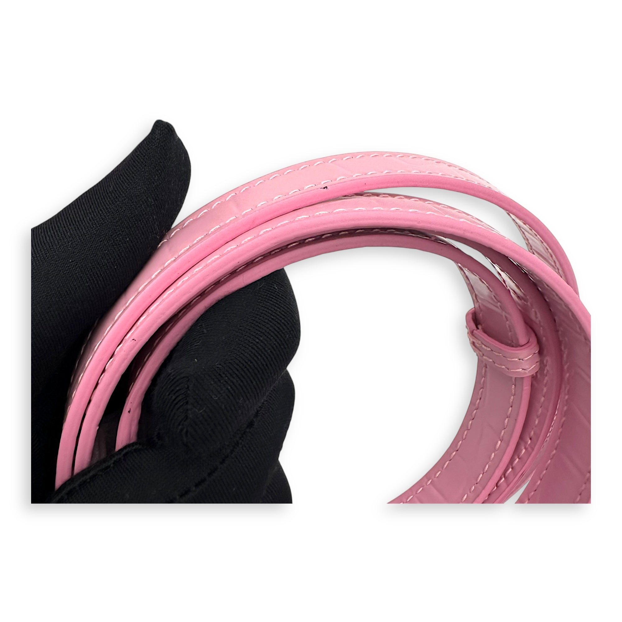Ville Top Handle Bag Pink in Calfskin, Silver hardware