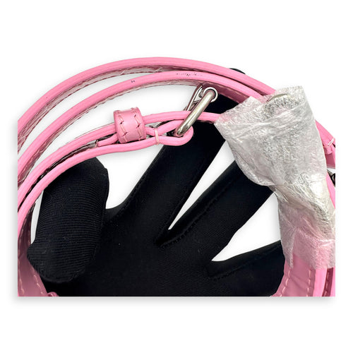 Ville Top Handle Bag Pink in Calfskin, Silver hardware