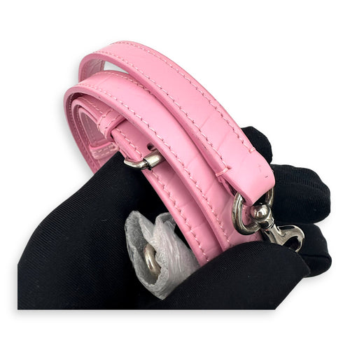 Ville Top Handle Bag Pink in Calfskin, Silver hardware