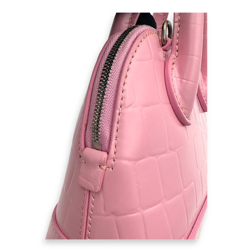 Ville Top Handle Bag Pink in Calfskin, Silver hardware