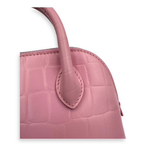 Ville Top Handle Bag Pink in Calfskin, Silver hardware