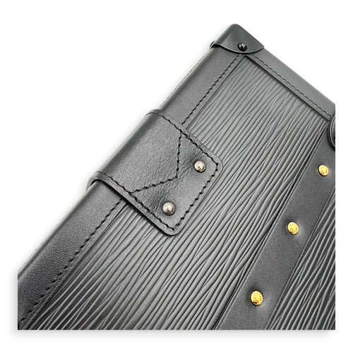 Petite Malle Crossbody Bag PM Black in Epi Leather, Gold hardware