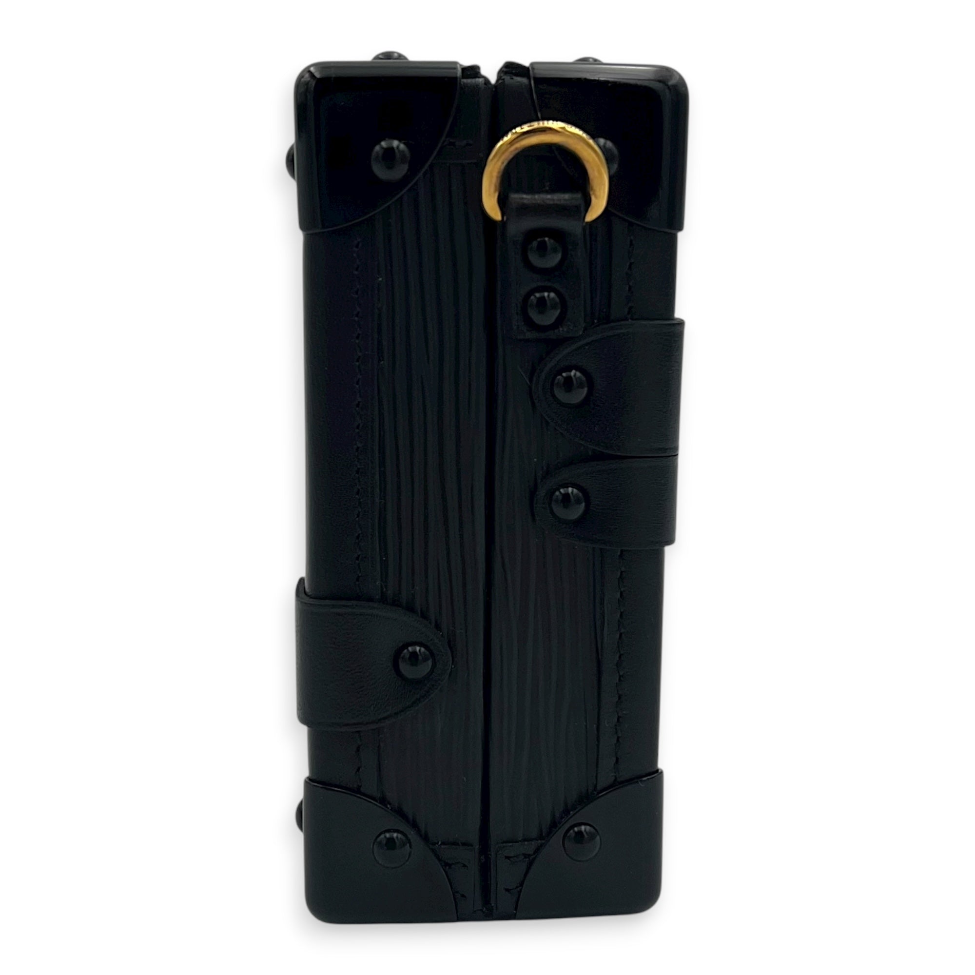 Petite Malle Crossbody Bag PM Black in Epi Leather, Gold hardware