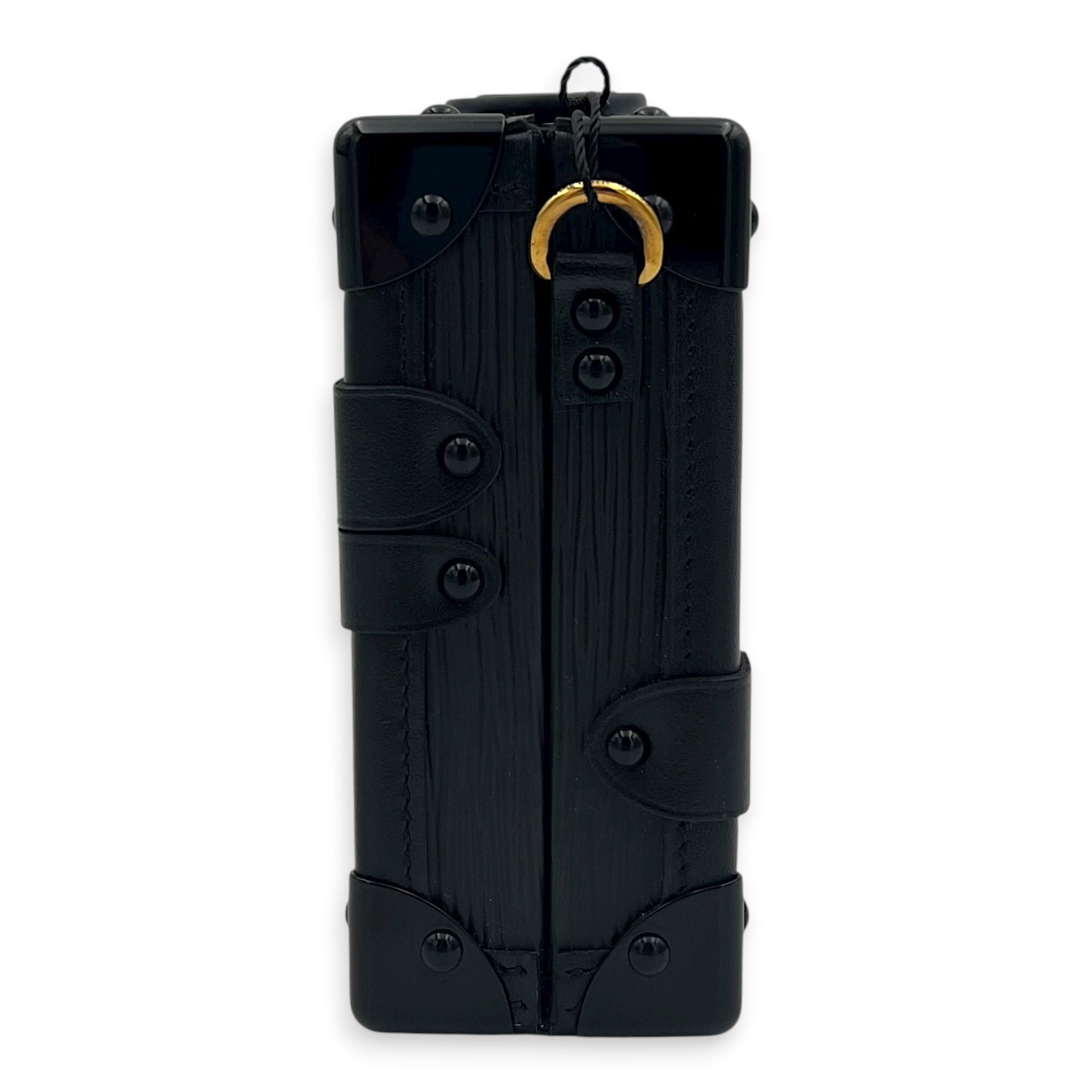 Petite Malle Crossbody Bag PM Black in Epi Leather, Gold hardware