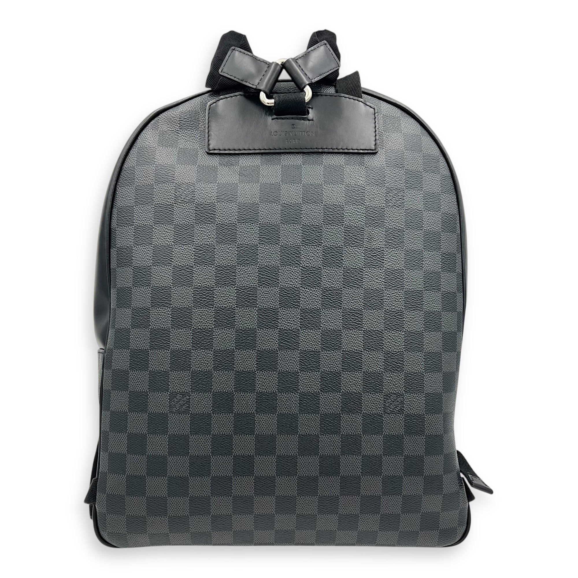 Josh Backpack Graphite in Coated Canvas, Silver hardware