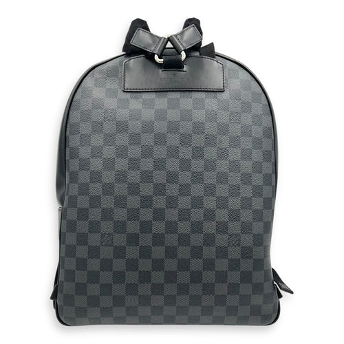 Josh Backpack Graphite in Coated Canvas, Silver hardware