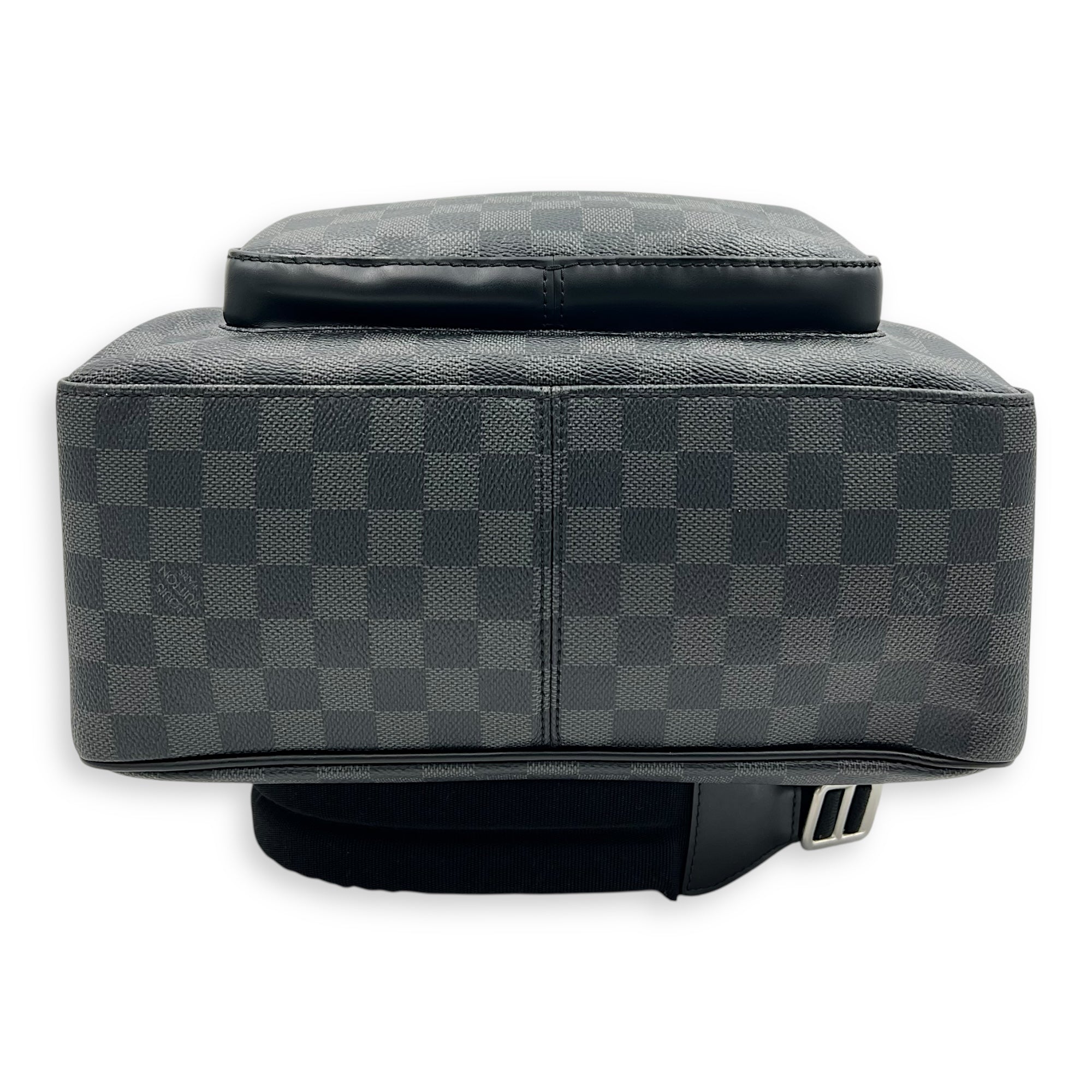 Josh Backpack Graphite in Coated Canvas, Silver hardware