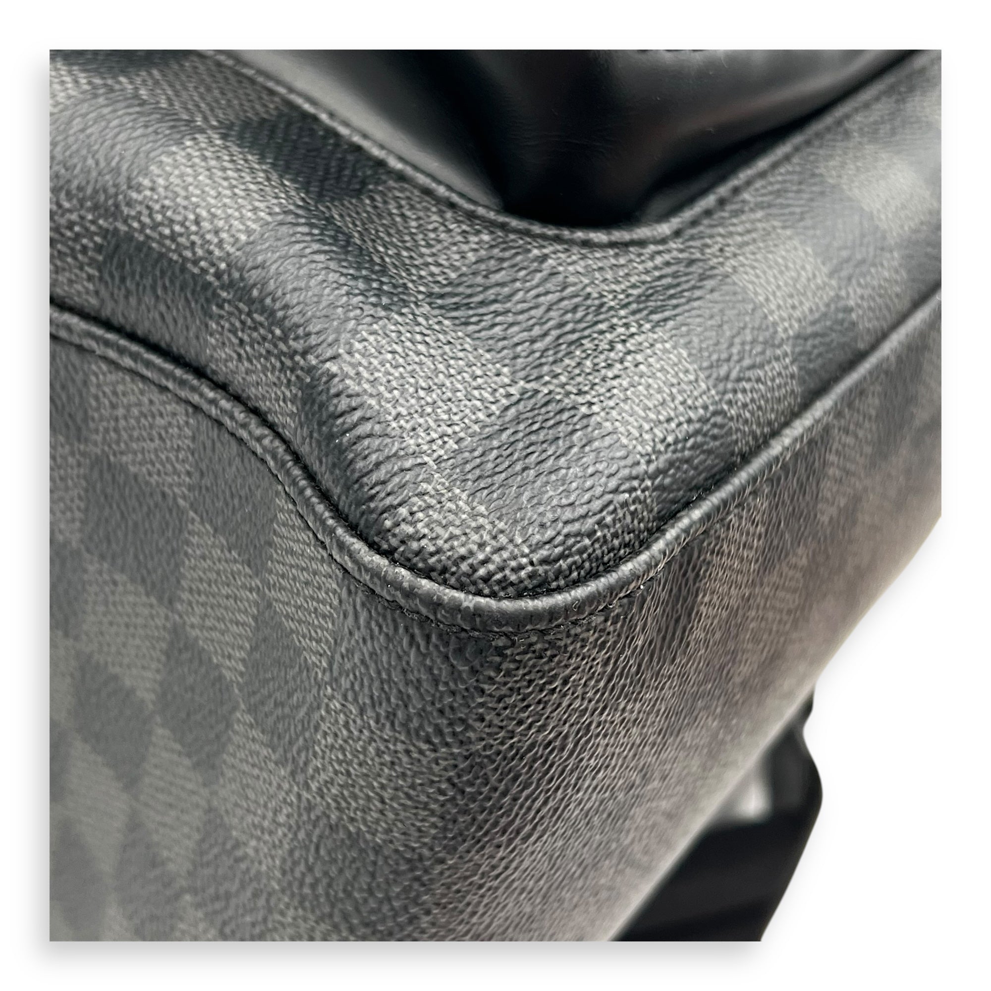 Josh Backpack Graphite in Coated Canvas, Silver hardware