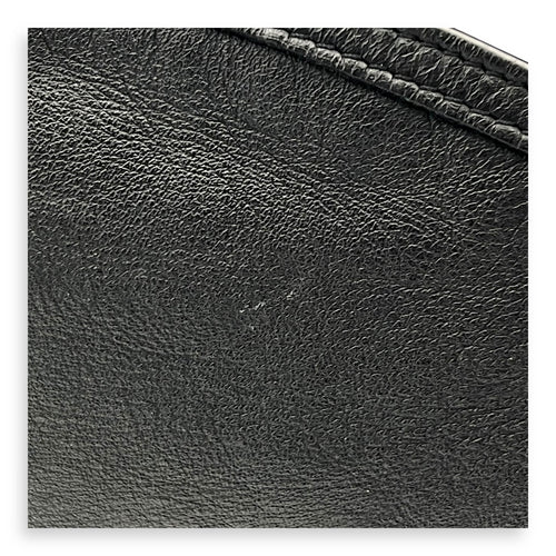 Voyou Medium Black Shoulder Bag in Calfskin, Mixed hardware