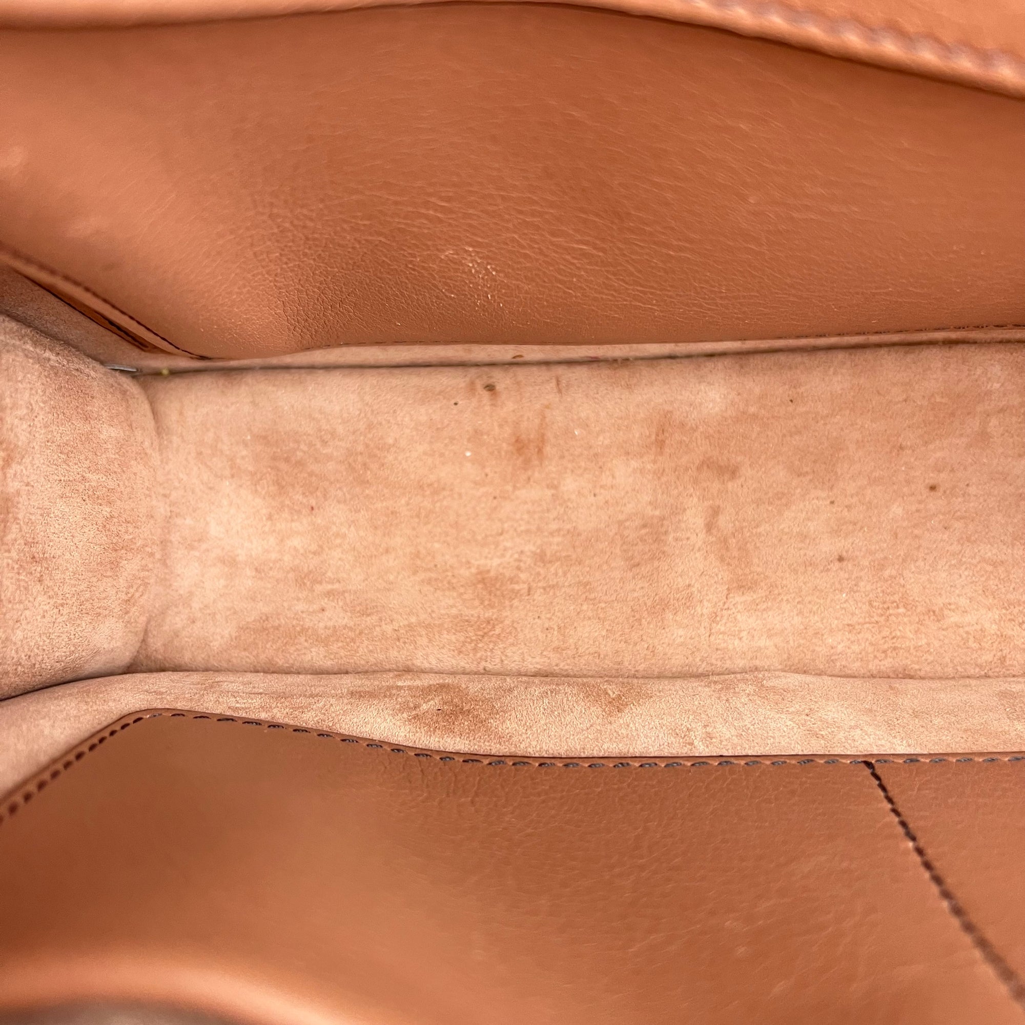 J'adior Shoulder Bag Beige in Calfskin, Gold hardware