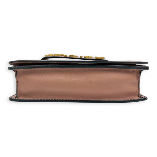 J'adior Shoulder Bag Beige in Calfskin, Gold hardware