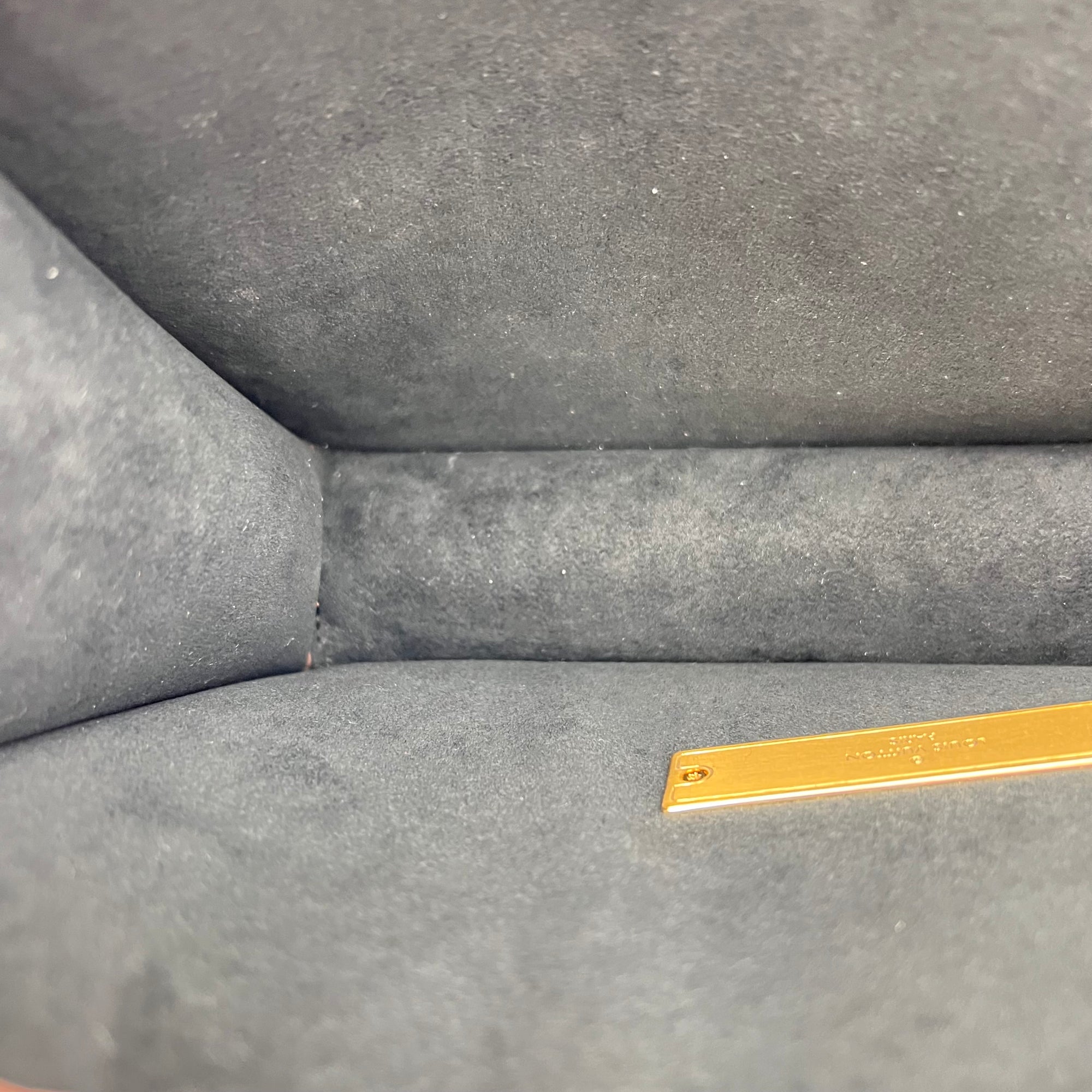 Dauphine MM Brown Shoulder Bag in Monogram Coated Canvas, Gold hardware