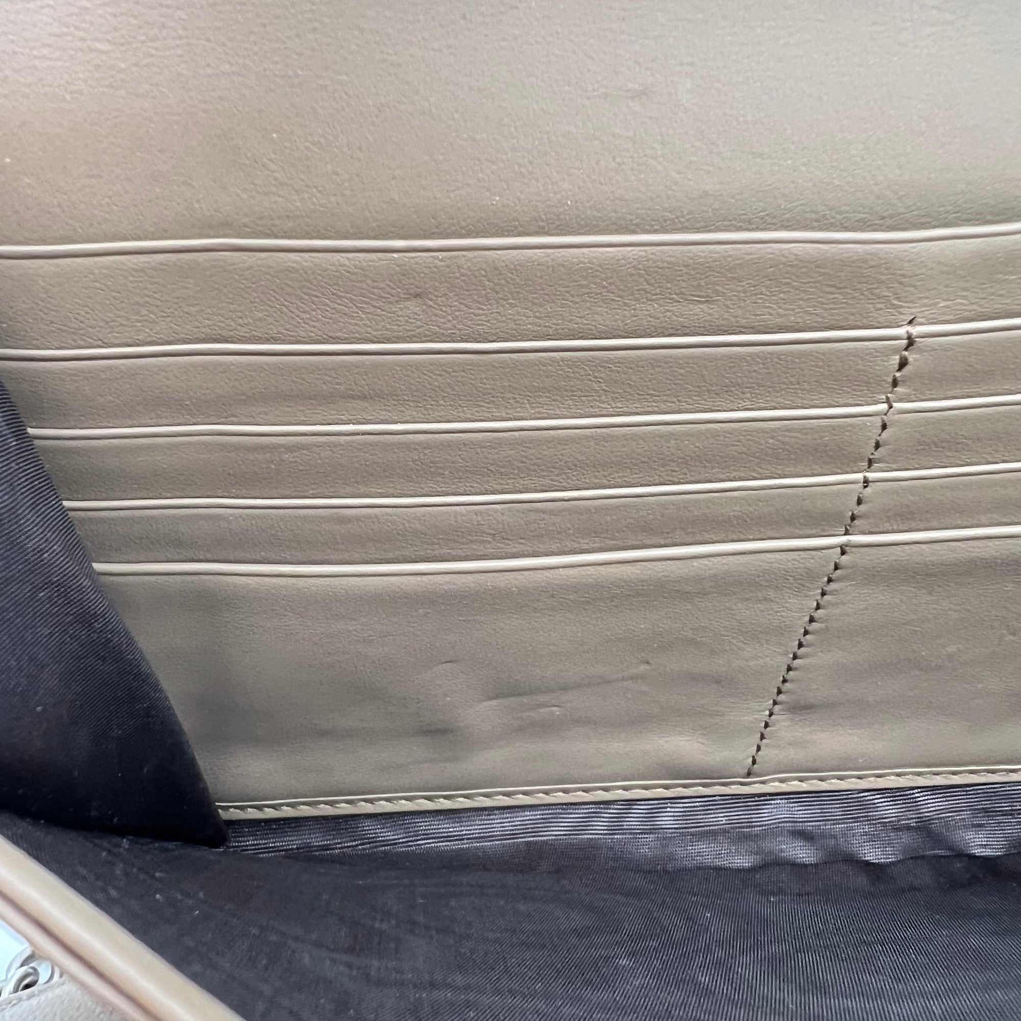 Dionysus Wallet On Chain Grey in Coated Canvas, Silver hardware