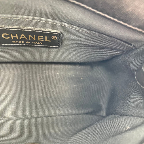 CC Flap Crossbody Bag Mini Black in Calfskin, Gold hardware