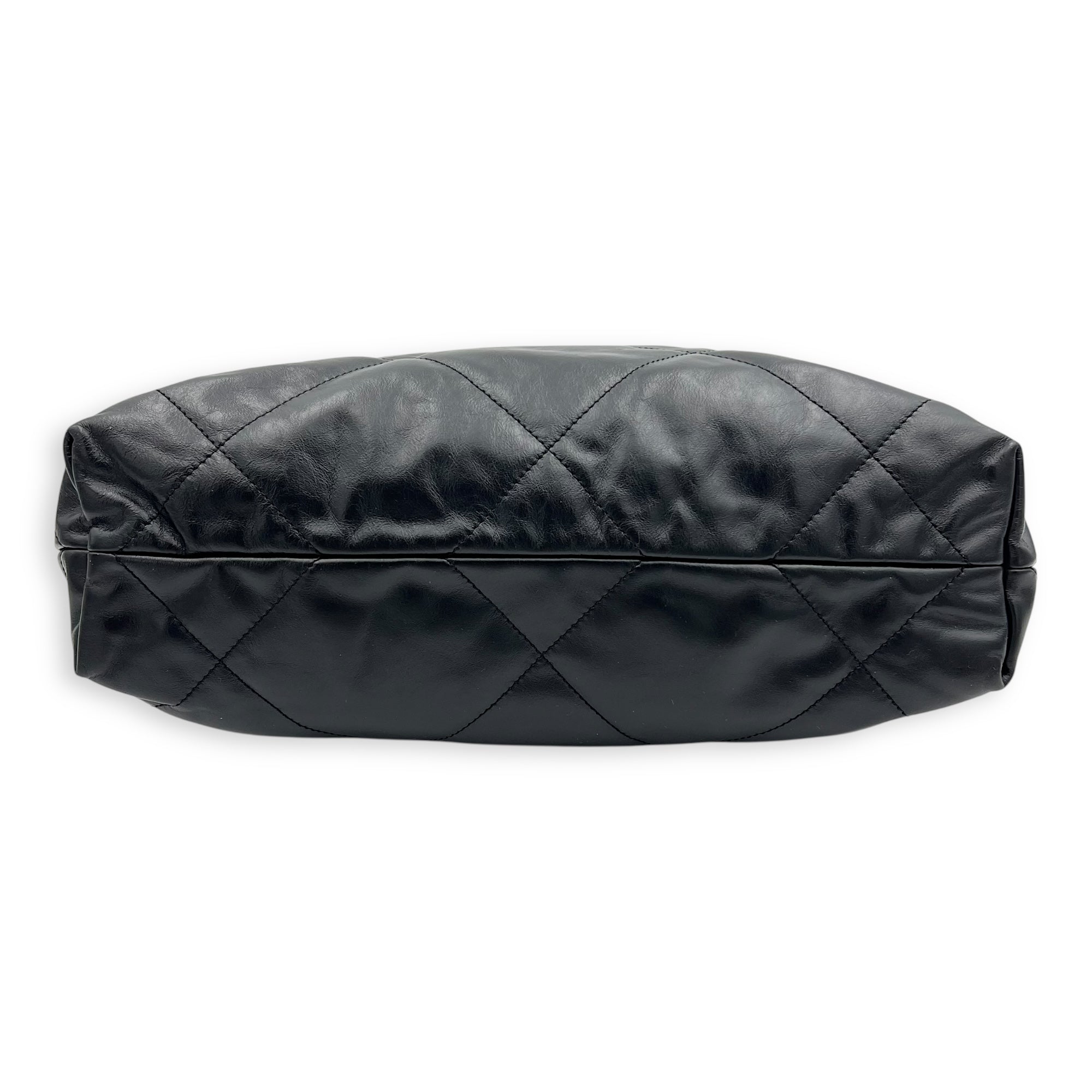 22 Tote Tote Bag Small Black in Calfskin, Gold hardware