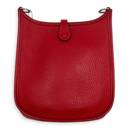 Evelyne TPM Red Crossbody Bag in Clemence, Palladium hardware