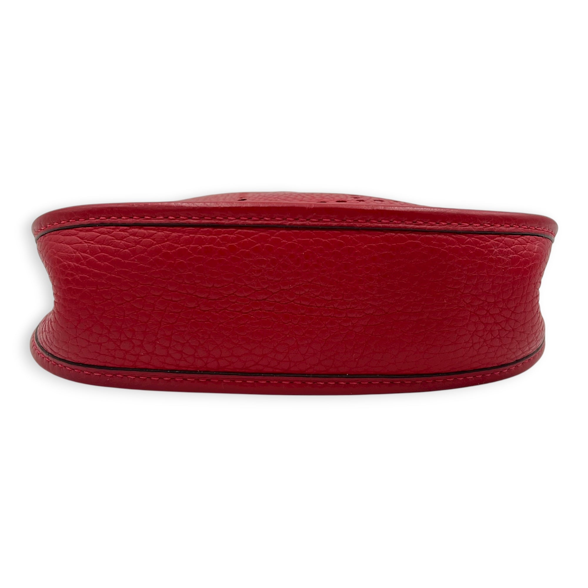 Evelyne TPM Red Crossbody Bag in Clemence, Palladium hardware