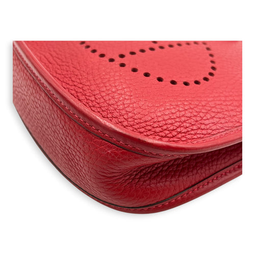 Evelyne TPM Red Crossbody Bag in Clemence, Palladium hardware